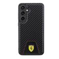 Samsung Galaxy S24+ Ferrari Carbon Stitched bunndeksel - svart