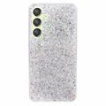 Samsung Galaxy S24+ Glitter Flakes TPU-deksel - Sølv