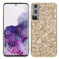 Samsung Galaxy S24+ Glitter Series Hybrid-deksel - Gull