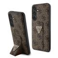 Samsung Galaxy S24+ Guess 4G Grip Stand Triangle Logo Etui - Brun