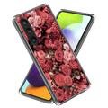 Samsung Galaxy S24+ Stilig Ultra-Slim TPU-deksel - Røde Blomster