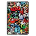 Samsung Galaxy Tab A9 Tri-Fold Series Smart Folio-etui - Graffiti