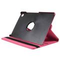 Samsung Galaxy Tab A9+ 360 Roterende Folio-etui - Varm rosa