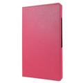 Samsung Galaxy Tab A9+ 360 Roterende Folio-etui - Varm rosa