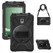 Samsung Galaxy Tab Active 3/Tab Active5 Heavy Duty 360 Deksel med Håndrem - Svart