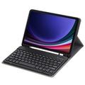 Samsung Galaxy Tab S9 Etui med Bluetooth-tastatur - Svart