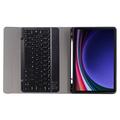 Samsung Galaxy Tab S9 Etui med Bluetooth-tastatur - Svart