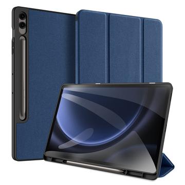 Samsung Galaxy Tab S9 FE+ Dux Ducis Domo Tri-Fold Smart Folio-etui (Åpen Emballasje - Utmerket) - Blå