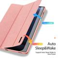 Samsung Galaxy Tab S9 FE+ Dux Ducis Domo Tri-Fold Smart Folio-etui - Rosa