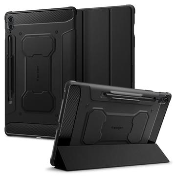 Samsung Galaxy Tab S9 FE+ Spigen Rugged Armor Pro Folio-etui - Svart