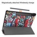 Samsung Galaxy Tab S9 FE+ Tri-Fold Series Smart Folio-etui - Graffiti