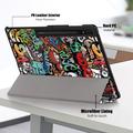 Samsung Galaxy Tab S9 Ultra Tri-Fold Series Smart Folio-etui - Graffiti