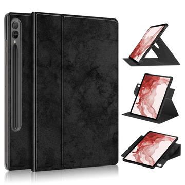 Samsung Galaxy Tab S9+ 360 Roterende Folio-etui - Svart