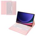 Samsung Galaxy Tab S9+ Etui med Bluetooth-tastatur (Åpen Emballasje - Utmerket) - Rosa