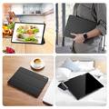 Samsung Galaxy Tab S9+ Dux Ducis Domo Tri-Fold Smart Folio-etui - Svart