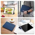 Samsung Galaxy Tab S9+ Dux Ducis Domo Tri-Fold Smart Folio-etui - Blå