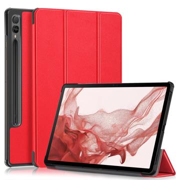 Samsung Galaxy Tab S9+ Tri-Fold Series Smart Folio-etui - Rød