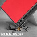 Samsung Galaxy Tab S9+ Tri-Fold Series Smart Folio-etui - Rød