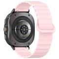 Samsung Galaxy Watch Ultra Magnetisk Silikon Sportsreim - 47mm - Rosa