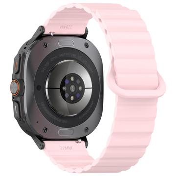 Samsung Galaxy Watch Ultra Magnetisk Silikon Sportsreim - 47mm - Rosa