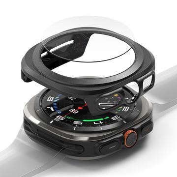 Samsung Galaxy Watch Ultra Ringke Slim & Glass TPU-deksel med skjermbeskytter - 47mm - Titan Svart