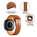 Samsung Galaxy Watch Ultra Tech-Protect Fit lærrem - 47mm - Brun