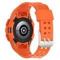 Samsung Galaxy Watch4 TPU Stropp med Deksel - 44mm - Oransje