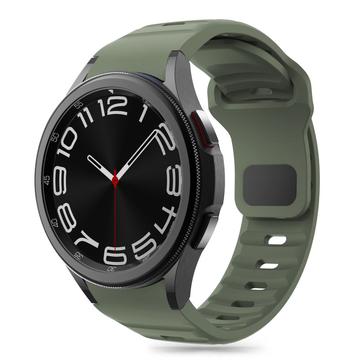 Samsung Galaxy Watch4/5/5 Pro/6/7/FE Tech-Protect IconBand Line Silikonrem - Mørkegrønn