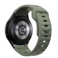 Samsung Galaxy Watch4/5/5 Pro/6/7/FE Tech-Protect IconBand Line Silikonrem - Mørkegrønn