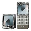 Samsung Galaxy Z Flip6 DKNY Repeat Pattern Bottom Stripe Deksel - MagSafe-kompatibel - Brun