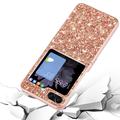 Samsung Galaxy Z Flip6 Glitter Series Hybrid-deksel - Gull