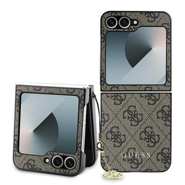 Samsung Galaxy Z Flip6 Guess 4G Charms Collection Hybrid-deksel - Brun