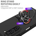 Samsung Galaxy Z Fold5 Deksel med Ring Holder - Svart