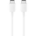 Samsung USB-C / USB-C-kabel GP-TOU021RFCWWW - 1.8m, 3A, 25W - Bulk - Hvit