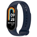 Xiaomi Smart Band 8 Myk Silikon Strap - Mørkeblå