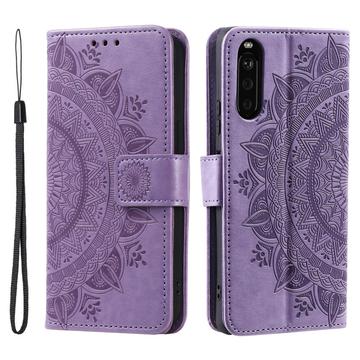 Sony Xperia 10 VI Mandala Series Lommebok-deksel - Lilla