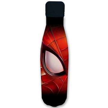 Spider-Man vannflaske i rustfritt stål / termoflaske - 500ml - rød / svart