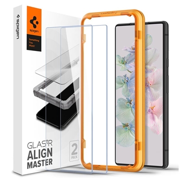 Spigen ALM Glas.tR Slim Google Pixel 7 Skjermbeskytter - 2 Stk.