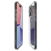 iPhone 15 Pro Max Spigen Liquid Crystal Glitter Deksel - Gjennomsiktig