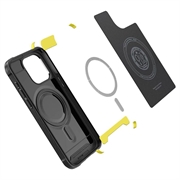 iPhone 15 Pro Max Spigen Rugged Armor Mag TPU-deksel - Svart