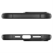 iPhone 15 Pro Max Spigen Rugged Armor Mag TPU-deksel - Svart