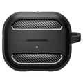 Samsung Galaxy Buds3/Buds3 Pro Spigen Rugged Armor TPU-deksel - Svart