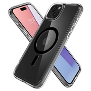 iPhone 15 Spigen Ultra Hybrid Mag Deksel - Svart / Gjennomsiktig