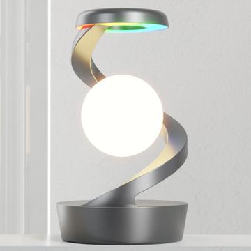 Spiral Levitation RGB-nattlys med trådløs ladeplate 15W