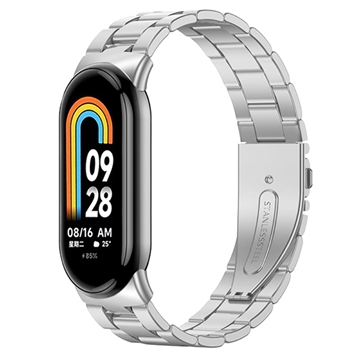 Xiaomi Smart Band 8 Rustfritt Stål Reim