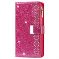 Starlight Series Samsung Galaxy S22 5G Lommebok-deksel - Varm Rosa