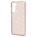 Samsung Galaxy S21 5G Stylish Glitter Series Hybrid-deksel - Gull