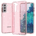 Samsung Galaxy S21 5G Stylish Glitter Series Hybrid-deksel