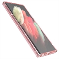 Samsung Galaxy S22 Ultra 5G Stylish Glitter Series Hybrid-deksel - Rosa