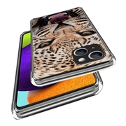 iPhone 15 Stilig Ultra-Slim TPU-deksel - Leopard